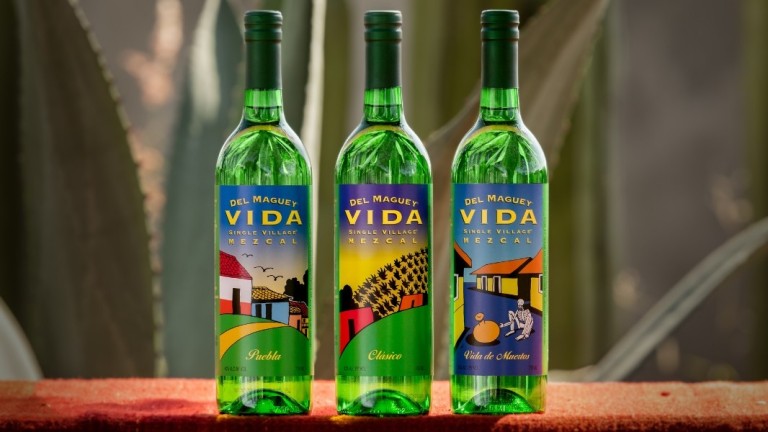 Del Maguey Mezcal bottles