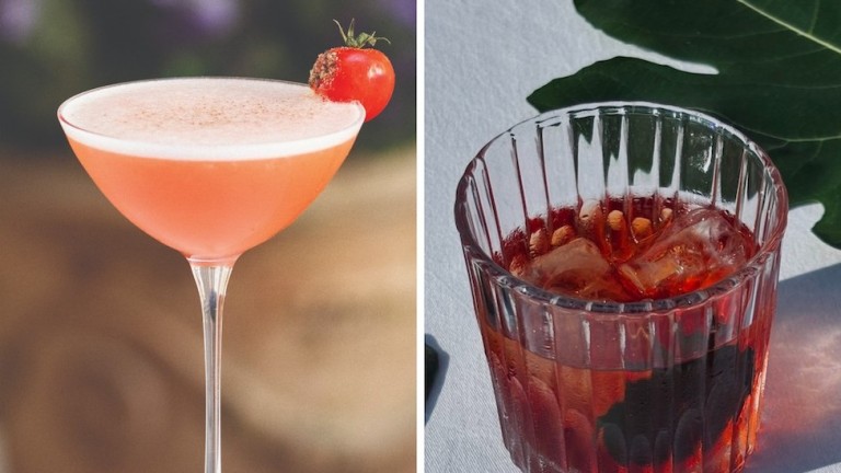 Two seasonal summer cocktails