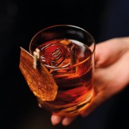 A cocktail in an Old Fashioned glass